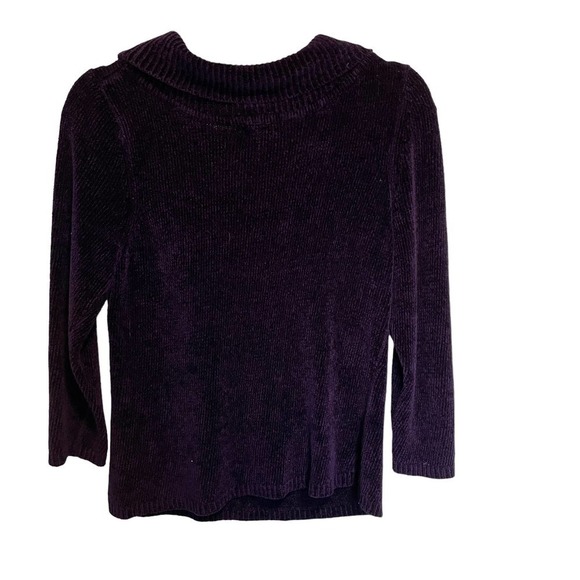 Rafella Cowl Turtleneck  Womens Top Sweater 3/4 Sleeves Sz M - Picture 3 of 11